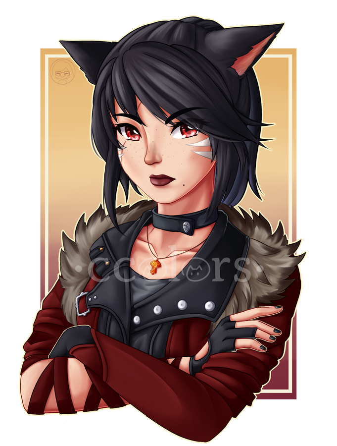 Miqo'te from FFXIV Commission