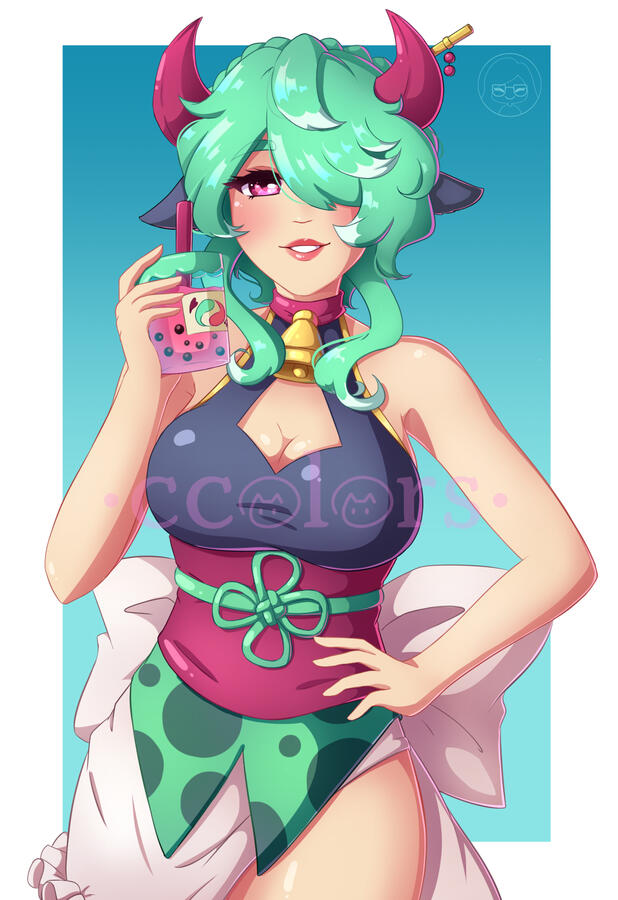 Au Ra Character from FFXIV Commission