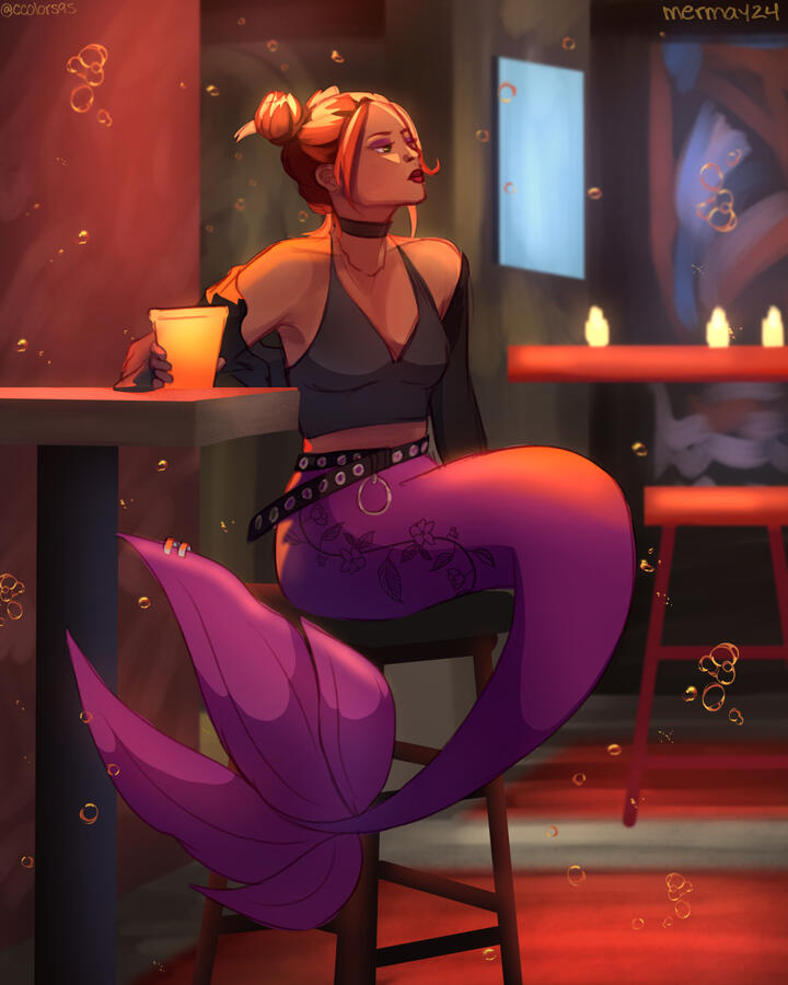 Mermay 2024 Day 8 - Punk