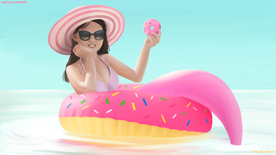 Mermay 2021 Day 22 - Donut