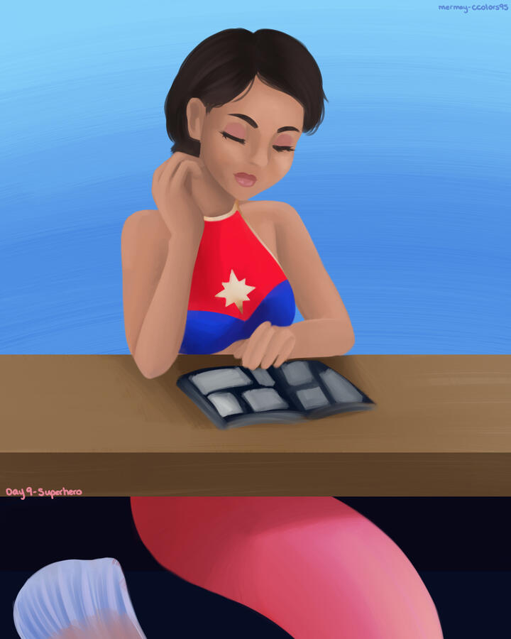 Mermay 2021 Day 9 - Superhero