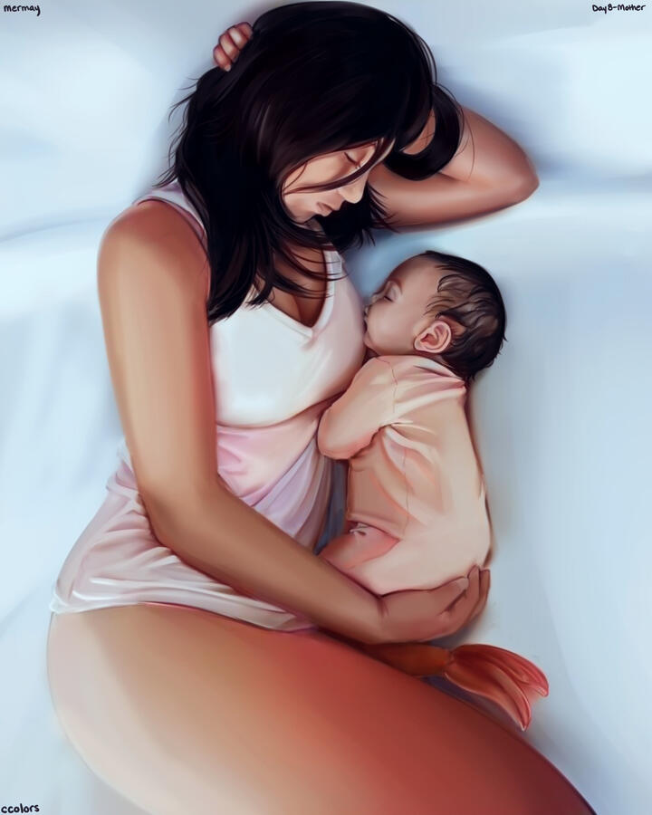 Mermay 2022 Day 8 - Mother
